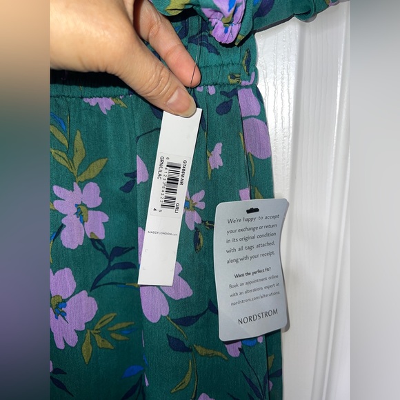 👗NWT! Maggy London Green Floral Dress - Picture 6 of 13